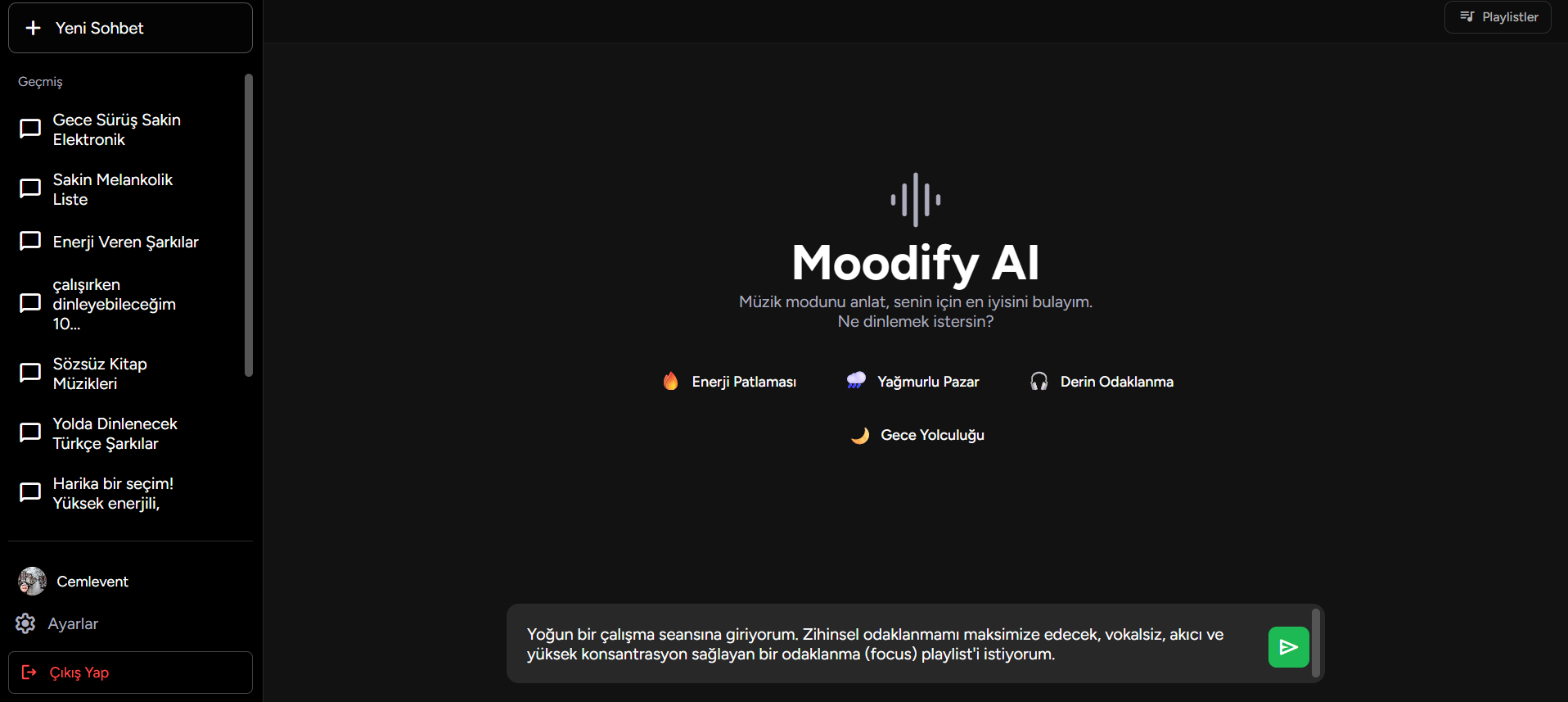 Moodify AI App - 4
