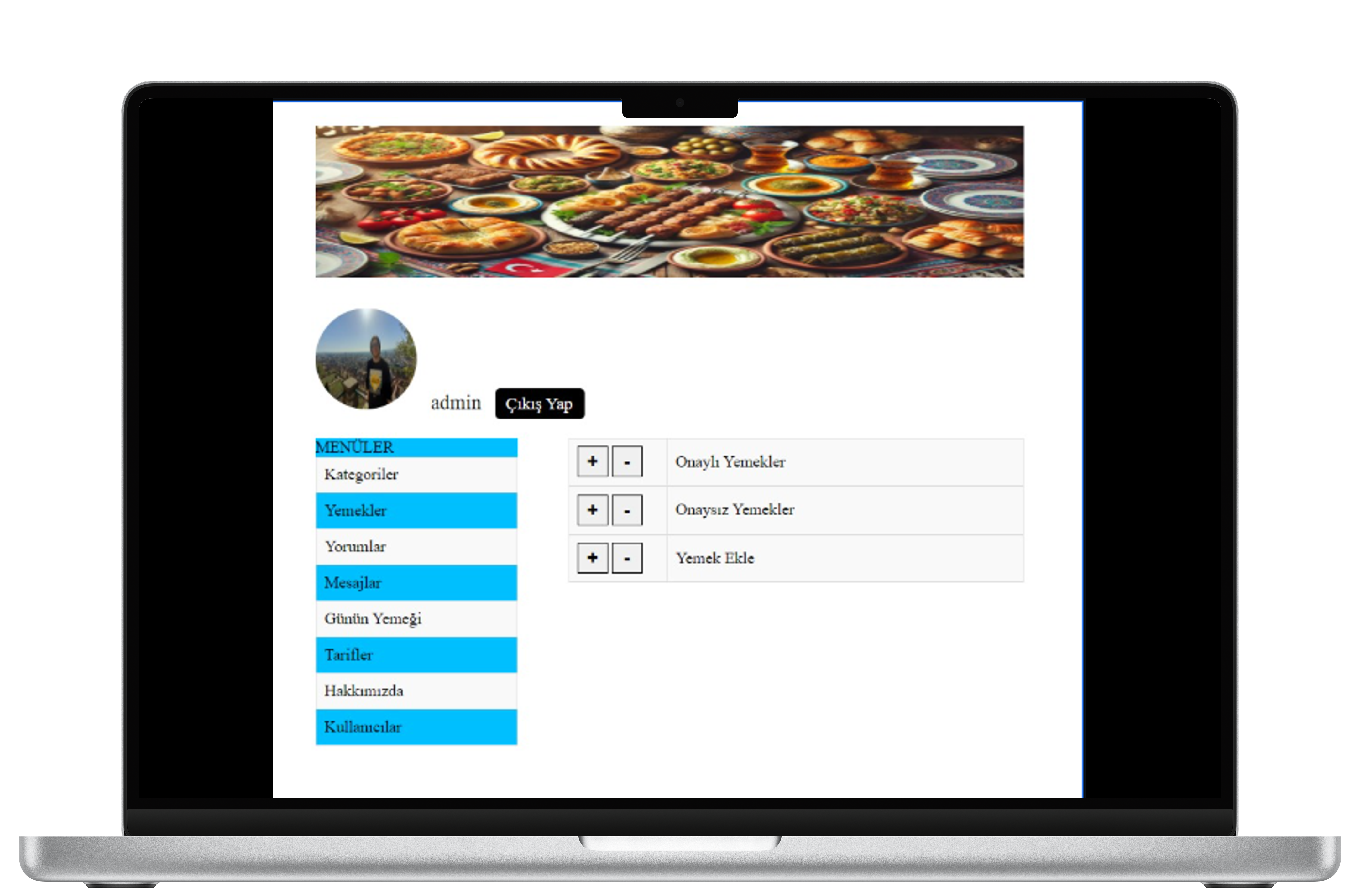 Yemek Tarifi Paylaşım Web Sitesi